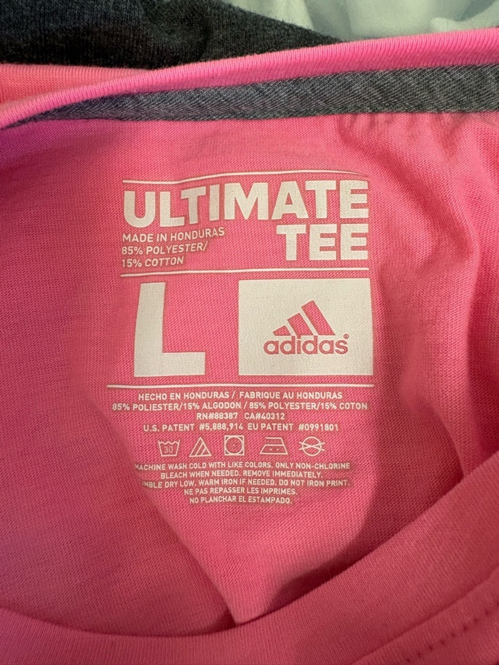 adidas “All Cool” BubbleGum Pink Graphic Tee | Size Large 💗🎀✨ - Picture 3 of 17